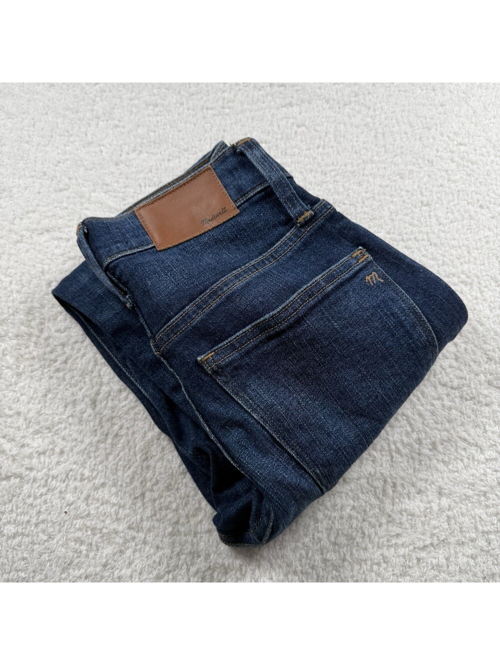 Madewell Slim Straight Jeans Women’s 23 Dark Wash Stretch Denim J7211